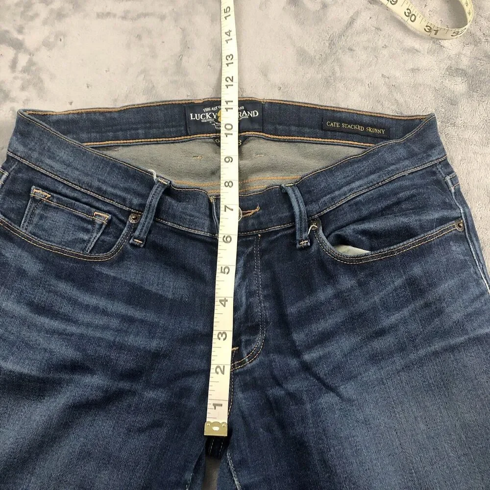 Lucky Brand Jeans Women's Size 28 Low Rise Cate Stacked Skinny Blue